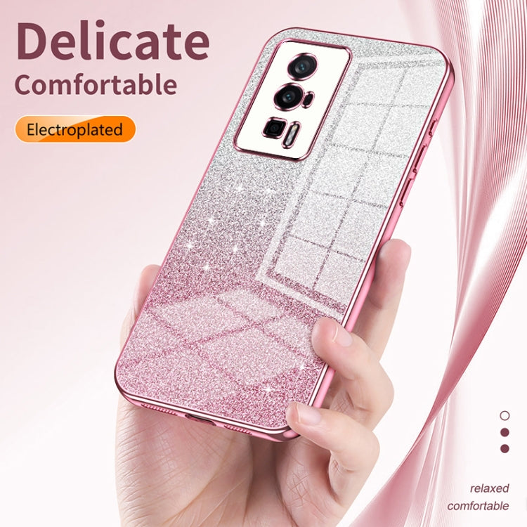 For Xiaomi 13 Gradient Glitter Powder Electroplated Phone Case(Black) - 13 Cases by PMC TechLife | Online Shopping South Africa | PMC TechLife | Buy Now Pay Later Mobicred