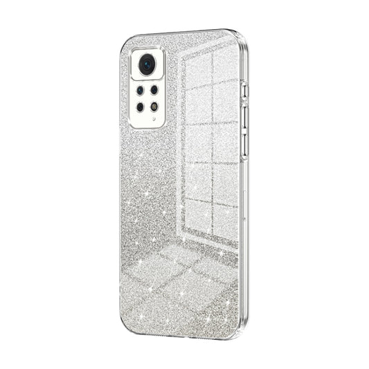 For Xiaomi Redmi Note 11 Pro 4G/5G Global Gradient Glitter Powder Electroplated Phone Case(Transparent) - Xiaomi Cases by PMC Jewellery | Online Shopping South Africa | PMC Jewellery | Buy Now Pay Later Mobicred