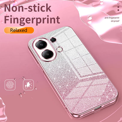 For Xiaomi Redmi Note 13 Pro 4G Gradient Glitter Powder Electroplated Phone Case(Gold) - Note 13 Pro Cases by PMC Jewellery | Online Shopping South Africa | PMC Jewellery | Buy Now Pay Later Mobicred