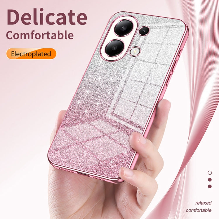 For Xiaomi Redmi Note 13 Pro+ Gradient Glitter Powder Electroplated Phone Case(Purple) - Note 13 Pro+ Cases by PMC Jewellery | Online Shopping South Africa | PMC Jewellery | Buy Now Pay Later Mobicred