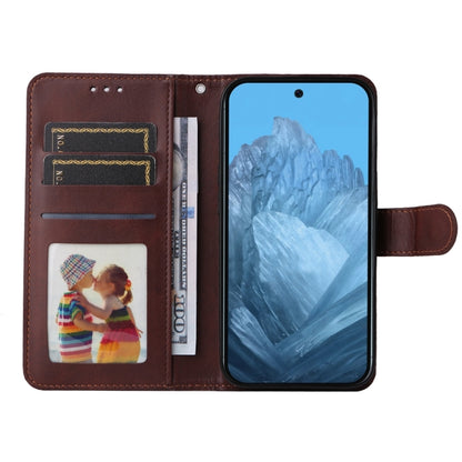 For Google Pixel 9 Classic Calf Texture Flip Leather Phone Case(Brown) - Google Cases by PMC Jewellery | Online Shopping South Africa | PMC Jewellery | Buy Now Pay Later Mobicred