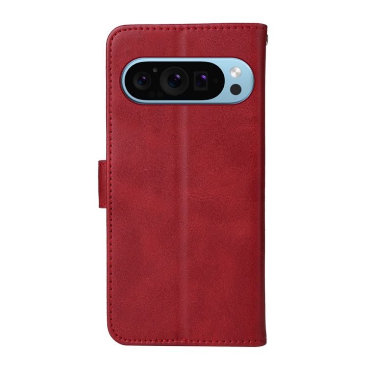 For Google Pixel 9 Classic Calf Texture Flip Leather Phone Case(Red) - free shipping - PMC TechLife - Order now!