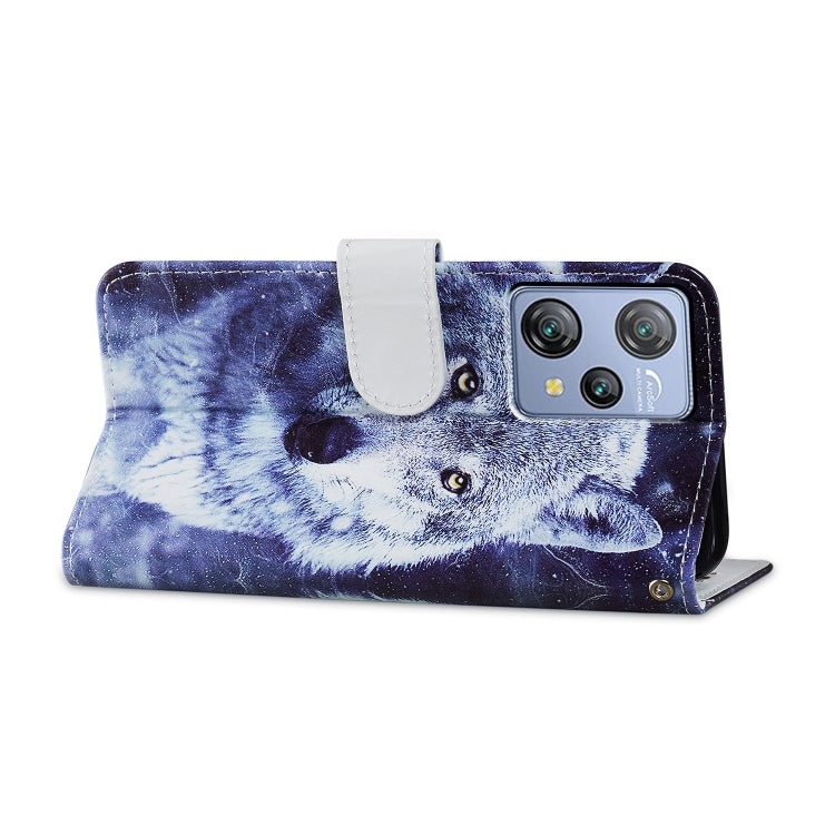 For Blackview A53 Pro Painted Pattern Horizontal Flip Leather Phone Case(White Wolf) - More Brand by PMC TechLife | Online Shopping South Africa | PMC TechLife | Buy Now Pay Later Mobicred