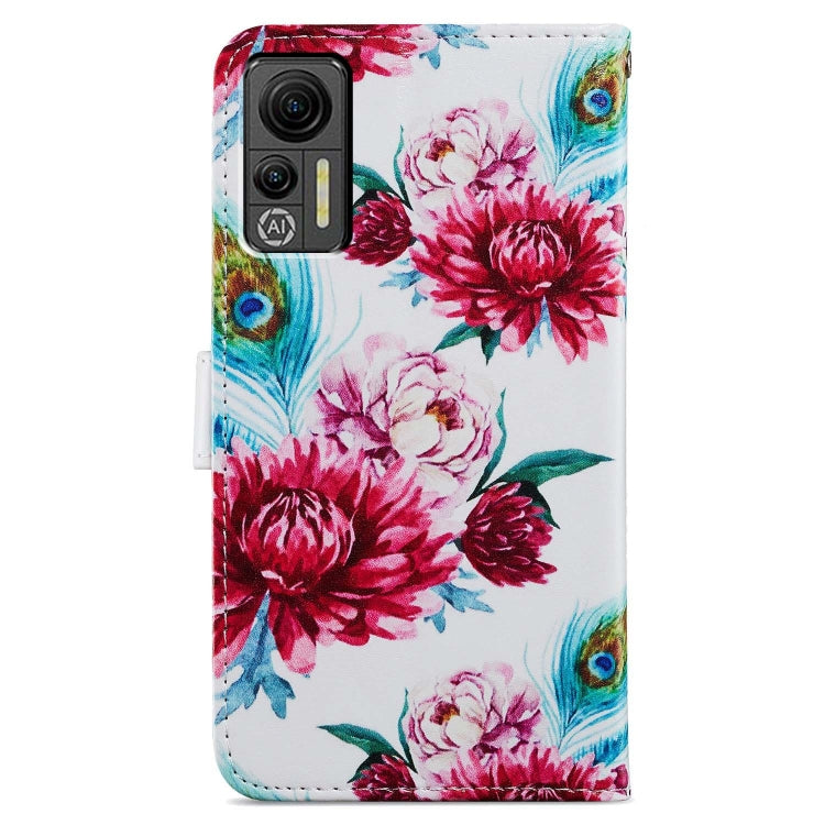 For Ulefone Note 14 Painted Pattern Horizontal Flip Leather Phone Case(Peacock Flower) - Ulefone Cases by PMC Jewellery | Online Shopping South Africa | PMC Jewellery | Buy Now Pay Later Mobicred
