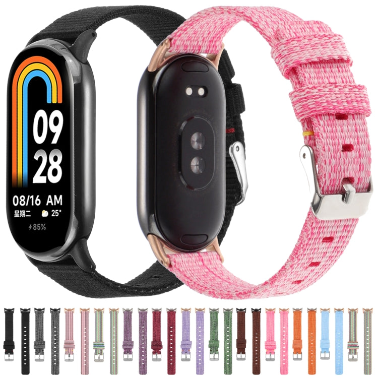 For Xiaomi Mi Band 8 Nylon Canvas Watch Band(Sky Blue) - free shipping - PMc TechLife - Order now!
