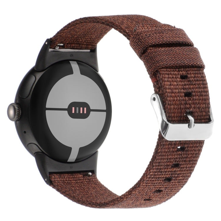 For Google Pixel Watch 2 / Pixel Watch Nylon Canvas Watch Band(Wine Red) - free shipping - PMc TechLife - Order now!