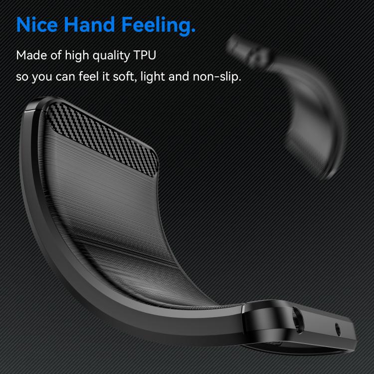 For Motorola Edge 60 Pro Carbon Fiber Brushed Texture TPU Phone Case(Black) - free shipping - PMC TechLife - Order now!