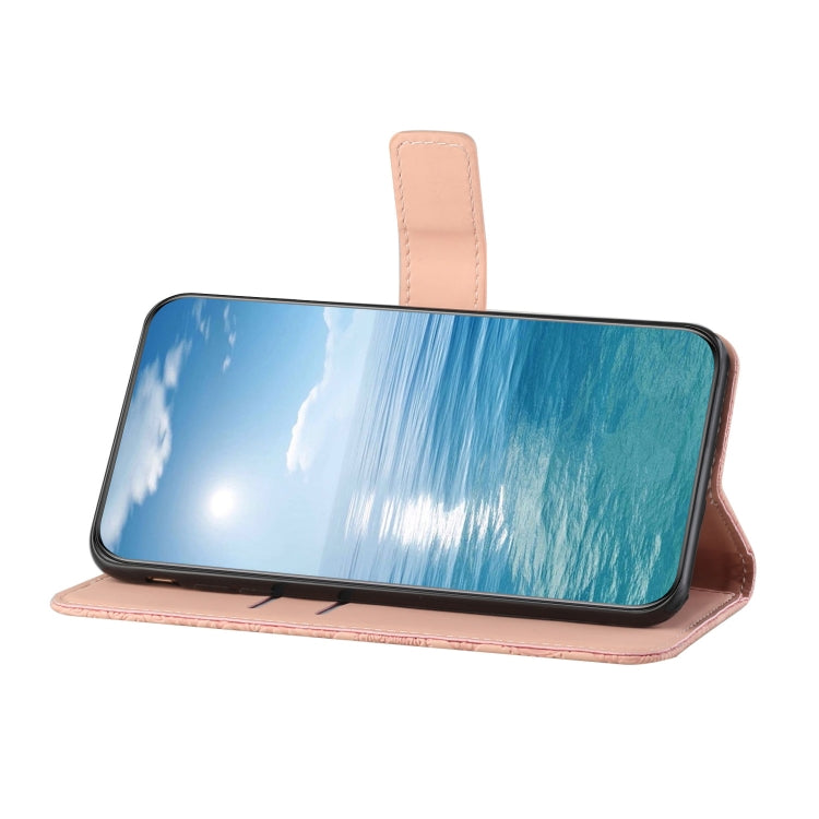 For Google Pixel 9 / 9 Pro Ethnic Style Embossed Pattern Leather Phone Case(Pink) - Google Cases by PMC TechLife | Online Shopping South Africa | PMC TechLife | Buy Now Pay Later Mobicred