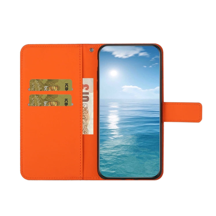 For Google Pixel 9 / 9 Pro Ethnic Style Embossed Pattern Leather Phone Case(Orange) - Google Cases by PMC TechLife | Online Shopping South Africa | PMC TechLife | Buy Now Pay Later Mobicred