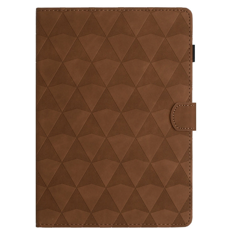 For iPad Pro 11 2024 Diamond Texture Embossed Leather Smart Tablet Case(Brown) - iPad Pro 11 2024 Cases by PMC TechLife | Online Shopping South Africa | PMC TechLife | Buy Now Pay Later Mobicred