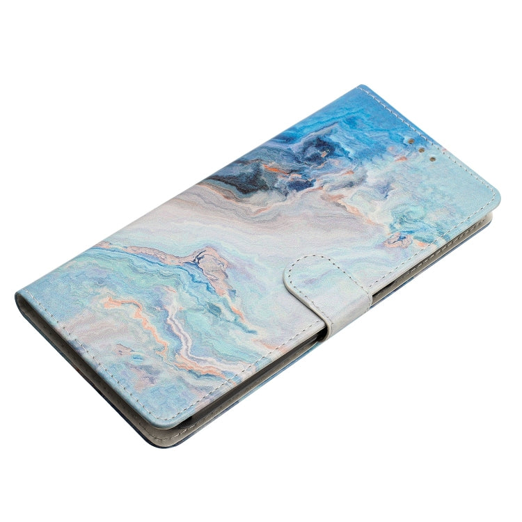 For Blackview A53 Pro Colored Drawing Leather Phone Case(Blue Marble) - More Brand by PMC TechLife | Online Shopping South Africa | PMC TechLife | Buy Now Pay Later Mobicred