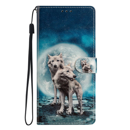 For Blackview A55 Pro Colored Drawing Leather Phone Case(Twin Wolves) - More Brand by PMC Jewellery | Online Shopping South Africa | PMC Jewellery | Buy Now Pay Later Mobicred