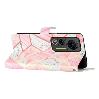 For Ulefone Note 14 Colored Drawing Leather Phone Case(Pink Marble) - Ulefone Cases by PMC Jewellery | Online Shopping South Africa | PMC Jewellery | Buy Now Pay Later Mobicred