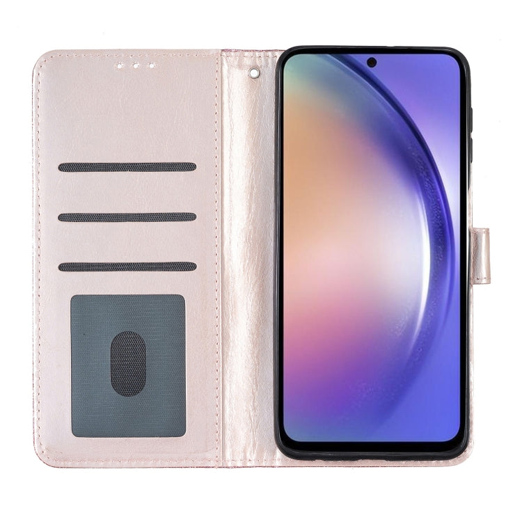 For Blackview A53 Pro Glitter Powder Flip Leather Phone Case(Rose Gold) - More Brand by PMC TechLife | Online Shopping South Africa | PMC TechLife | Buy Now Pay Later Mobicred