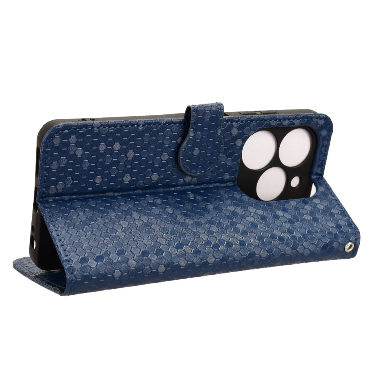 For Tecno Spark Go 2024 / Spark 20C Honeycomb Dot Texture Leather Phone Case(Blue) - Tecno Cases by PMC Jewellery | Online Shopping South Africa | PMC Jewellery | Buy Now Pay Later Mobicred