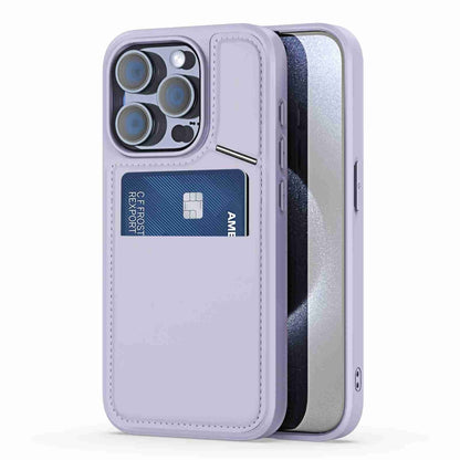 For iPhone 15 Pro Max DUX DUCIS Rafi II Series MagSafe Magnetic Holder RFID Phone Case(Purple) - iPhone 15 Pro Max Cases by DUX DUCIS | Online Shopping South Africa | PMC Jewellery | Buy Now Pay Later Mobicred