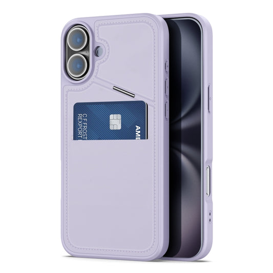 For iPhone 16 Plus DUX DUCIS Rafi II Series MagSafe Magnetic Holder RFID Phone Case(Purple) - iPhone 16 Plus Cases by DUX DUCIS | Online Shopping South Africa | PMC Jewellery | Buy Now Pay Later Mobicred