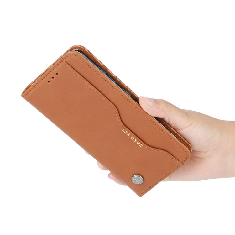 For Samsung Galaxy S25 5G Knead Skin Texture Flip Leather Phone Case(Brown) - Galaxy S25 5G Cases by PMC Jewellery | Online Shopping South Africa | PMC Jewellery | Buy Now Pay Later Mobicred