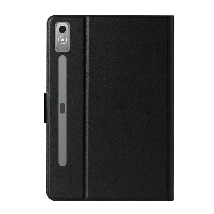 For Lenovo Tab P12 2023 / TB370FU Pure Color Smart Leather Tablet Case(Black) - Lenovo by PMC TechLife | Online Shopping South Africa | PMC TechLife | Buy Now Pay Later Mobicred