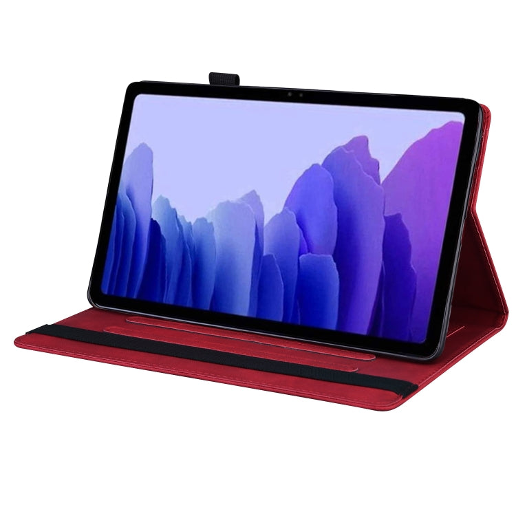 For Honor Pad 9 Splicing Shockproof Leather Tablet Case(Red) - Honor by PMC TechLife | Online Shopping South Africa | PMC TechLife | Buy Now Pay Later Mobicred
