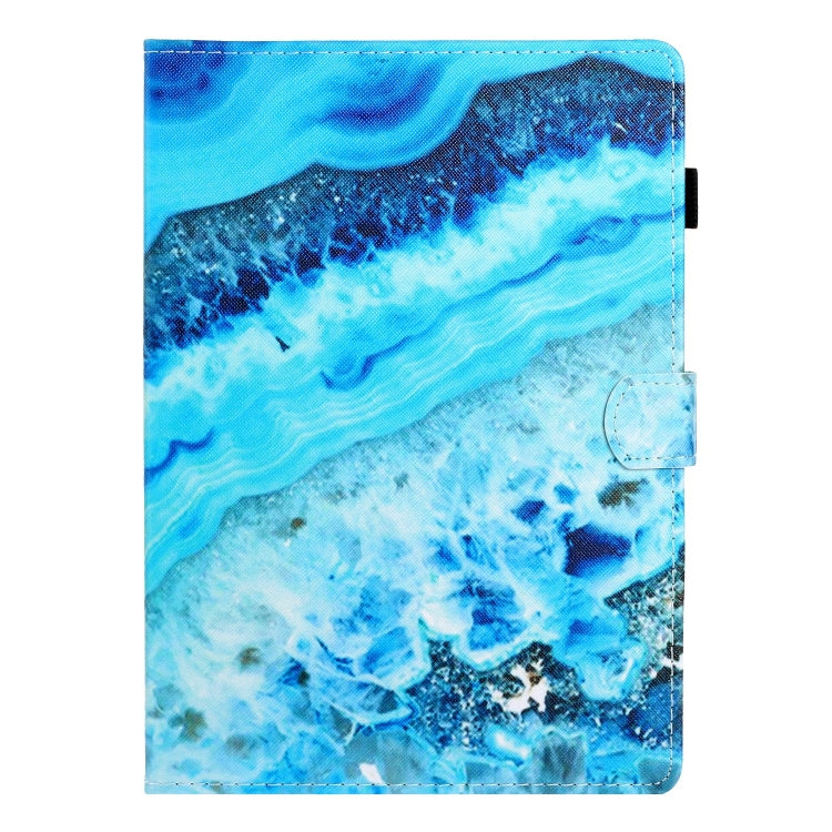For Lenovo Tab P12 2023 / TB370FU Coloured Drawing Stitching Smart Leather Tablet Case(Blue Marble) - free shipping - PMC TechLife - Order now!