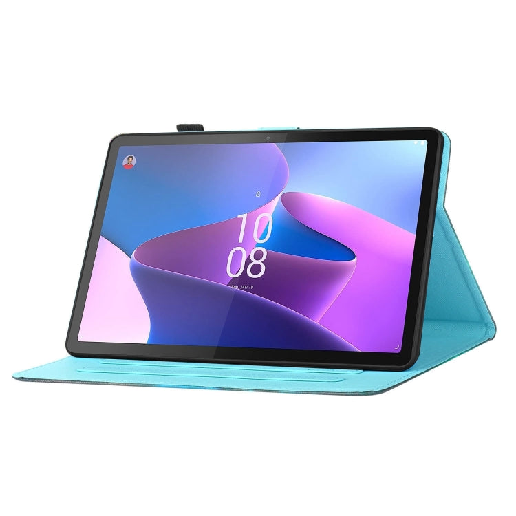 For Lenovo Tab P12 2023 / TB370FU Coloured Drawing Stitching Smart Leather Tablet Case(Colored Sand) - Lenovo by PMC TechLife | Online Shopping South Africa | PMC TechLife | Buy Now Pay Later Mobicred