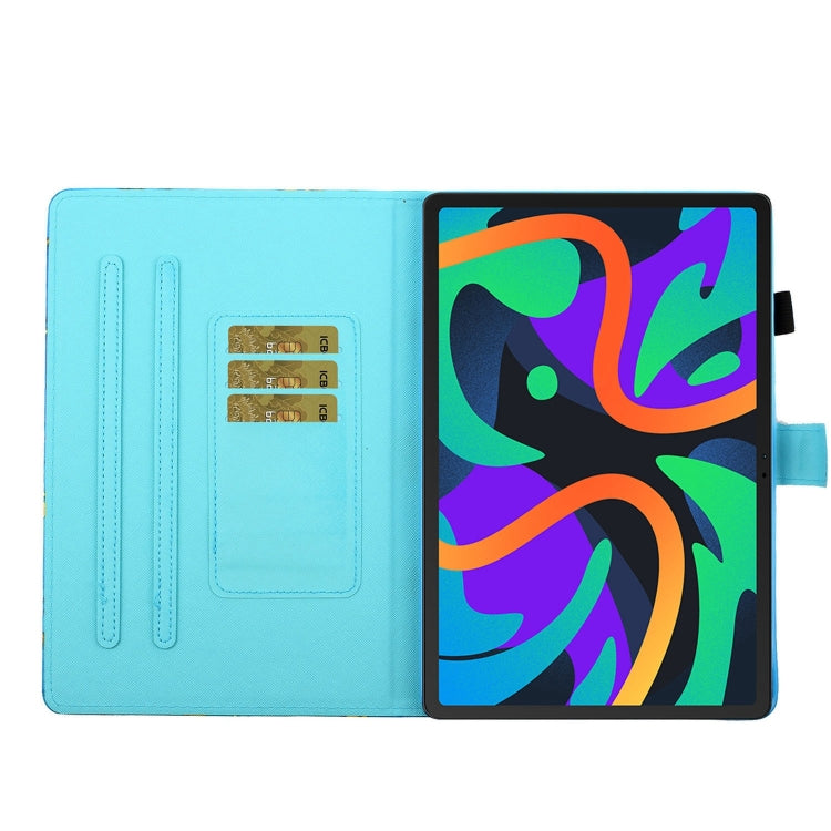 For Lenovo Tab M11/ Xiaoxin Pad 11 2024 Coloured Drawing Stitching Smart Leather Tablet Case(Sunflower) - Lenovo by PMC Jewellery | Online Shopping South Africa | PMC Jewellery | Buy Now Pay Later Mobicred