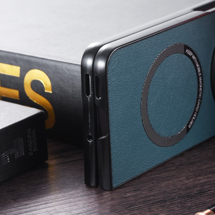 For OnePlus Open PU MagSafe Magnetic Phone Case(Black) - OnePlus Cases by PMC TechLife | Online Shopping South Africa | PMC TechLife | Buy Now Pay Later Mobicred