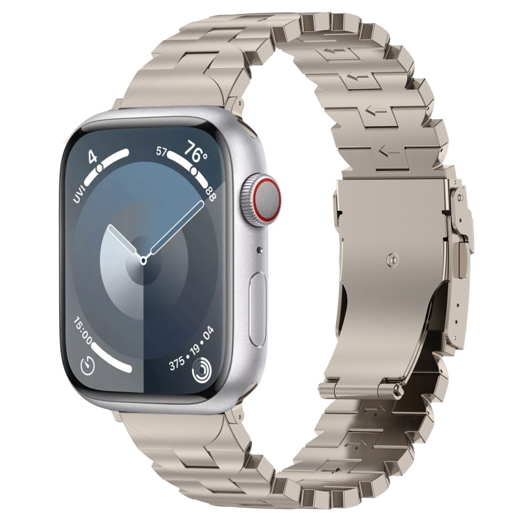 For Apple Watch Series 5 40mm Butterfly Type Titanium Steel Watch Band(Titanium) - Watch Bands by PMC Jewellery | Online Shopping South Africa | PMC Jewellery