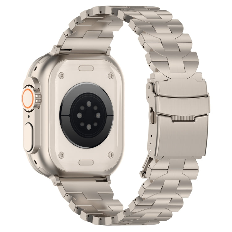 For Apple Watch Series 4 40mm Butterfly Type Titanium Steel Watch Band(Titanium) - Watch Bands by PMC TechLife | Online Shopping South Africa | PMC TechLife