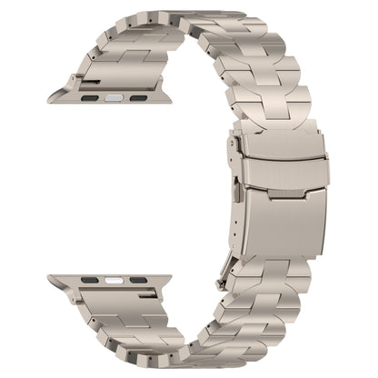 For Apple Watch 38mm Butterfly Type Titanium Steel Watch Band(Titanium) - Watch Bands by PMC Jewellery | Online Shopping South Africa | PMC Jewellery