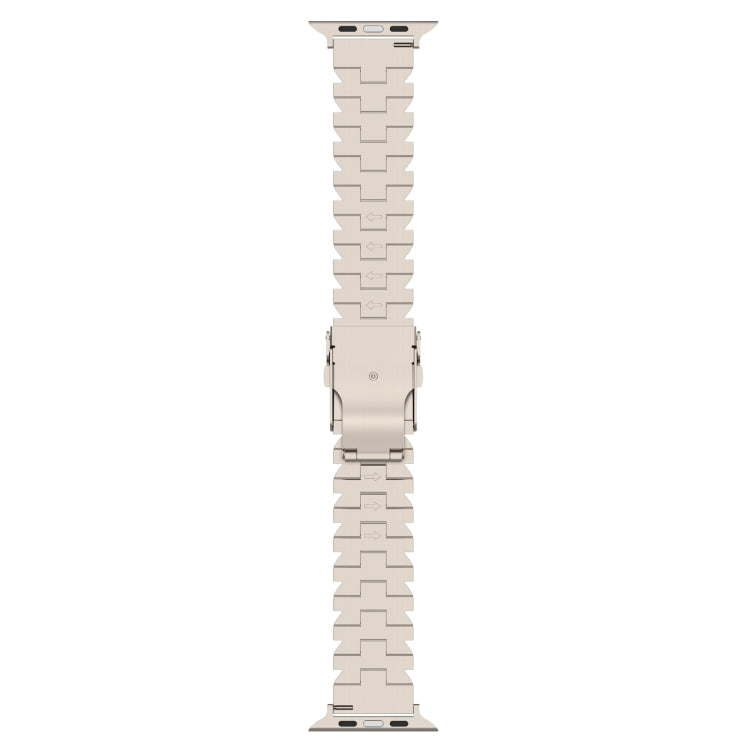 For Apple Watch 42mm Butterfly Type Titanium Steel Watch Band(Titanium) - Watch Bands by PMC Jewellery | Online Shopping South Africa | PMC Jewellery