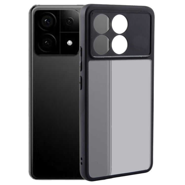 For Xiaomi Redmi K70 / K70 Pro Fine Pore Matte Black TPU + PC Phone Case - K70 Pro Cases by PMC TechLife | Online Shopping South Africa | PMC TechLife | Buy Now Pay Later Mobicred