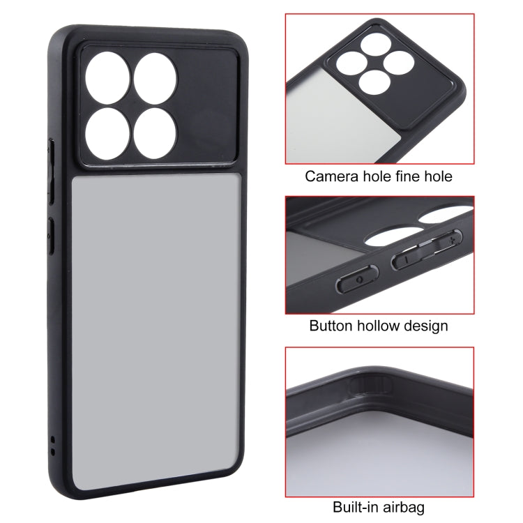 For Xiaomi Redmi K70 / K70 Pro Fine Pore Matte Black TPU + PC Phone Case - K70 Pro Cases by PMC TechLife | Online Shopping South Africa | PMC TechLife | Buy Now Pay Later Mobicred