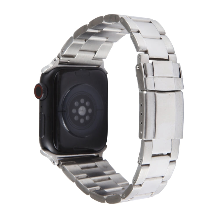 For Apple Watch Series 3 42mm Three-Bead Stainless Steel Watch Band(Silver) - free shipping - PMC TechLife - Order now!