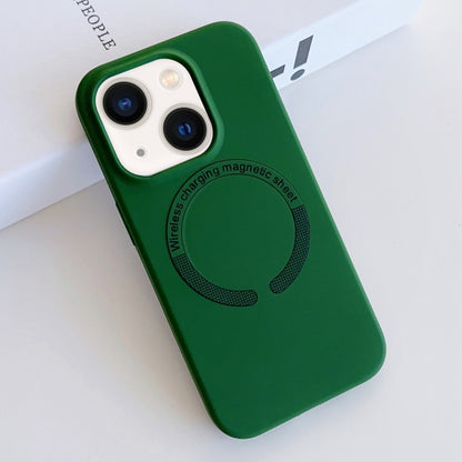 For iPhone 14 MagSafe Magnetic Liquid Silicone Phone Case(Green) - iPhone 14 Cases by PMC Jewellery | Online Shopping South Africa | PMC Jewellery