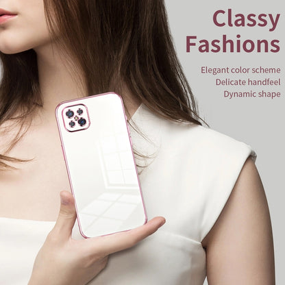 For OPPO A92s / Reno4 Z 5G Transparent Plating Fine Hole Phone Case(Purple) - OPPO Cases by PMC Jewellery | Online Shopping South Africa | PMC Jewellery | Buy Now Pay Later Mobicred