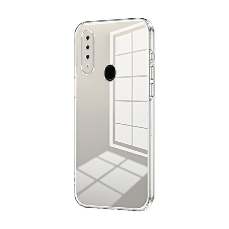 For OPPO A8 / A31 2020 Transparent Plating Fine Hole Phone Case(Transparent) - OPPO Cases by PMC Jewellery | Online Shopping South Africa | PMC Jewellery | Buy Now Pay Later Mobicred