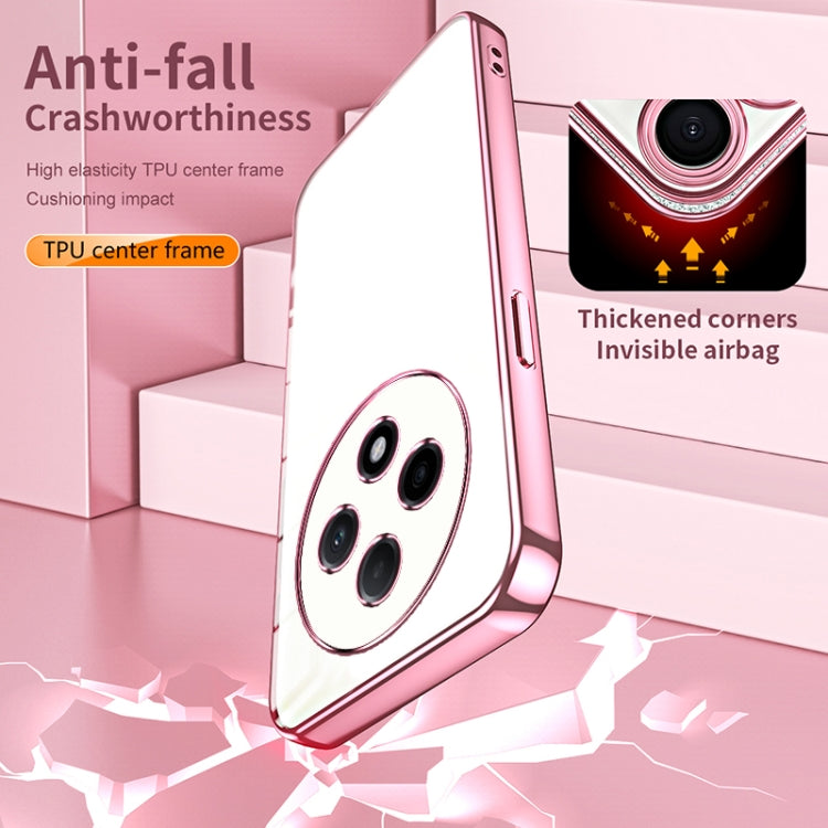 For OPPO A3 Pro Transparent Plating Fine Hole Phone Case(Green) - free shipping - PMC TechLife - Order now!