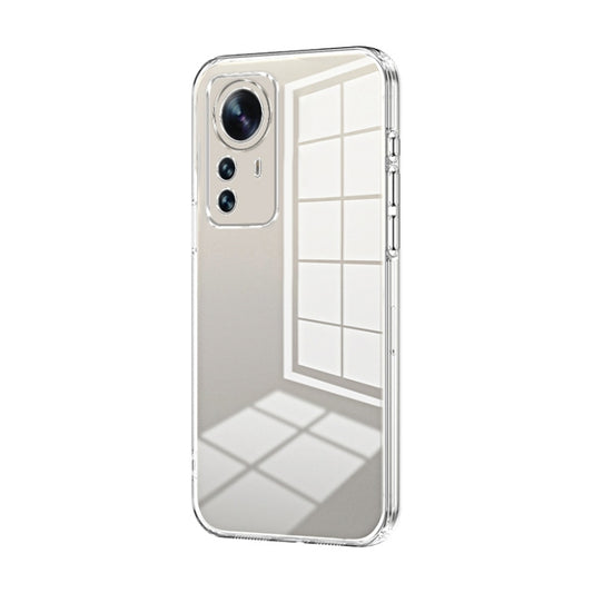 For Xiaomi 12 Pro / 12S Pro Transparent Plating Fine Hole Phone Case(Transparent) - Xiaomi Cases by PMC Jewellery | Online Shopping South Africa | PMC Jewellery | Buy Now Pay Later Mobicred