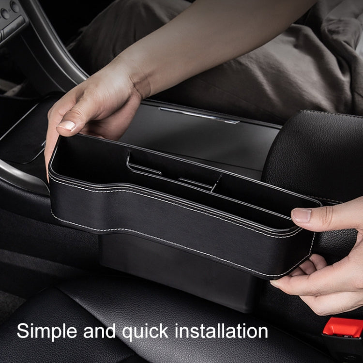 Car Multi-functional Console Box Cup Holder Seat Gap Side Storage Box, Frizzled Feather Style, Color:Red(Main Driver Seat) - Stowing Tidying by PMC TechLife | Online Shopping South Africa | PMC TechLife | Buy Now Pay Later Mobicred