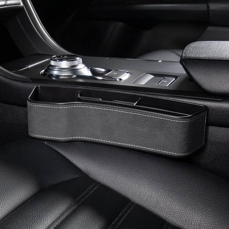 Car Multi-functional Console Box Cup Holder Seat Gap Side Storage Box, Frizzled Feather Style, Color:Grey(Main Driver Seat) - Stowing Tidying by PMC TechLife | Online Shopping South Africa | PMC TechLife | Buy Now Pay Later Mobicred
