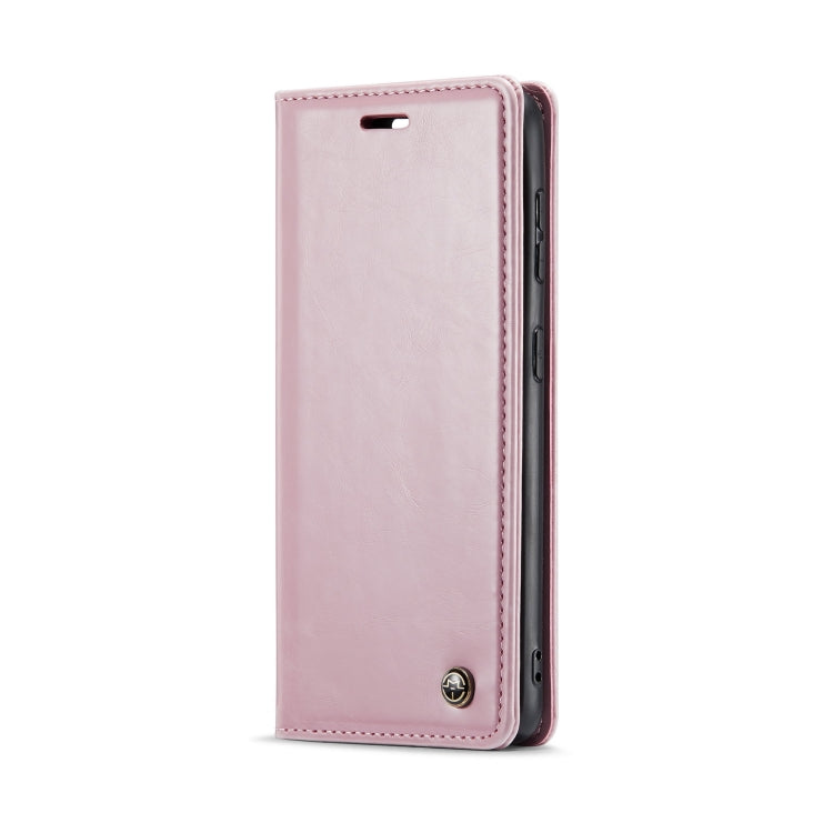 For Samsung Galaxy S24 5G CaseMe 003 Crazy Horse Texture Flip Leather Phone Case(Pink) - Galaxy S24 5G Cases by CaseMe | Online Shopping South Africa | PMC Jewellery | Buy Now Pay Later Mobicred