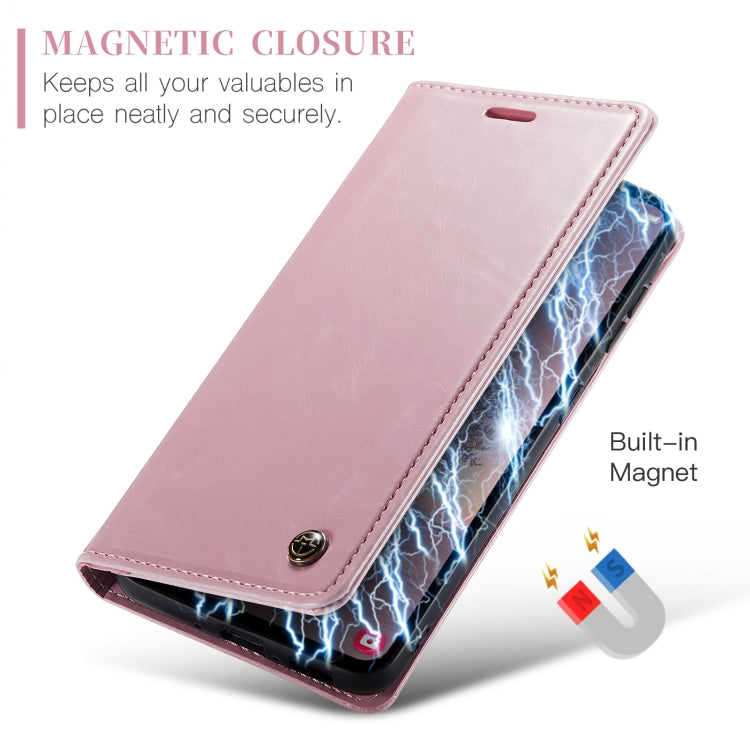 For Samsung Galaxy A35 5G CaseMe 003 Crazy Horse Texture Flip Leather Phone Case(Pink) - Galaxy Phone Cases by CaseMe | Online Shopping South Africa | PMC Jewellery | Buy Now Pay Later Mobicred