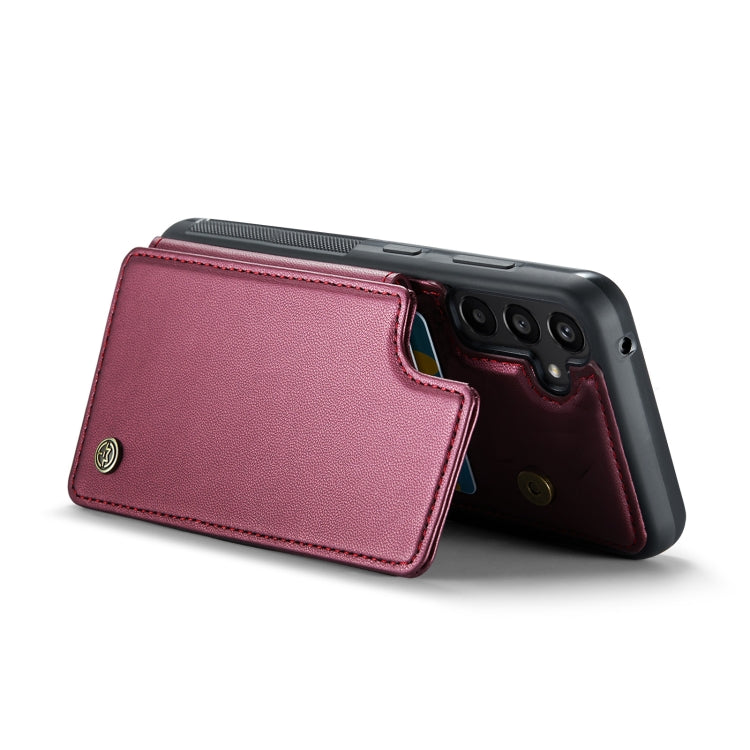 For Samsung Galaxy A35 5G CaseMe C22 PC+TPU Business Style RFID Anti-theft Leather Phone Case(Wine Red) - Galaxy Phone Cases by CaseMe | Online Shopping South Africa | PMC Jewellery | Buy Now Pay Later Mobicred