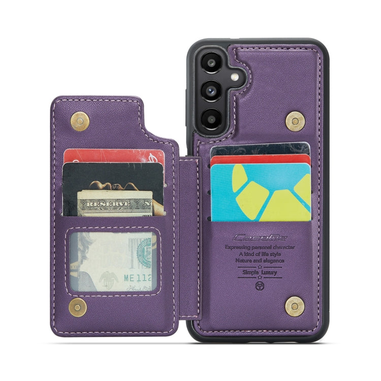 For Samsung Galaxy A35 5G CaseMe C22 PC+TPU Business Style RFID Anti-theft Leather Phone Case(Purple) - Galaxy Phone Cases by CaseMe | Online Shopping South Africa | PMC Jewellery | Buy Now Pay Later Mobicred