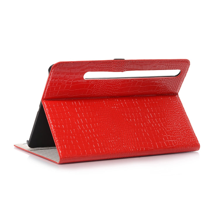 For Samsung Galaxy Tab S9 Crocodile Texture Leather Tablet Case(Red) - Galaxy Tab S9 Cases by PMC Jewellery | Online Shopping South Africa | PMC Jewellery | Buy Now Pay Later Mobicred