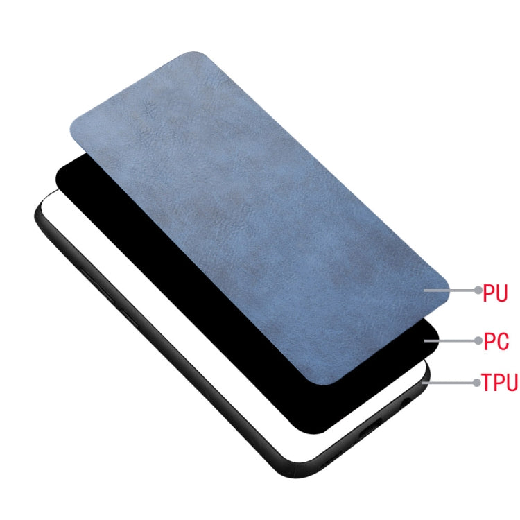 For Motorola Edge 40 Neo 5G Cow Pattern Sewing Back Cover Phone Case(Blue) - Motorola Cases by PMC TechLife | Online Shopping South Africa | PMC TechLife