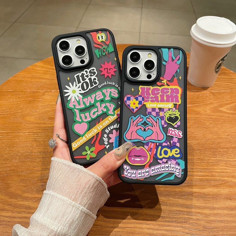For iPhone 15 Trendy Graffiti Noctilucent Phone Cases(Make Money) - iPhone 15 Cases by PMC TechLife | Online Shopping South Africa | PMC TechLife