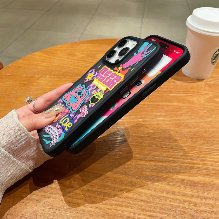 For iPhone 15 Trendy Graffiti Noctilucent Phone Cases(Make Money) - iPhone 15 Cases by PMC TechLife | Online Shopping South Africa | PMC TechLife